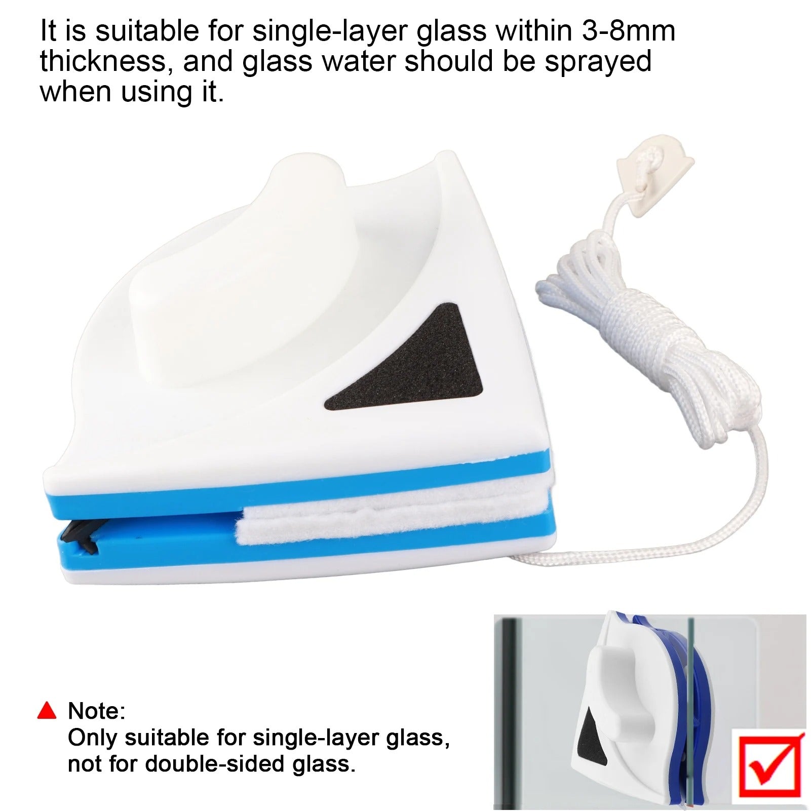 Velnovita ClearView™ Magnetic Window Cleaner