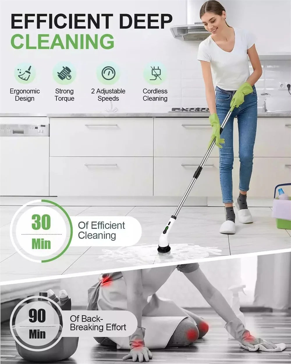 Velnovita CleanGo™ Pro Spin Scrubber